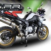 Escape compatível com Bmw F 850 Gs -Adventure 2018-2020, Satinox , Escape legal, homologado, silenciador com db killer removível e tubo de ligação específico 