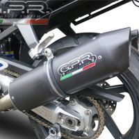 GPR escape compatível com  Aprilia Sl -Falco 1000 2000-2004, Furore Nero, Par de silenciosos de escape homologadas, com db killer removível e tubos de ligação específicos 