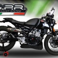 Escape compatível com F.B. Mondial Hps 300 2018-2021, Deeptone Inox, Escape legal, homologado, silenciador com db killer removível e tubo de ligação específico 
