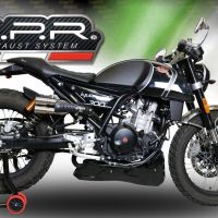 Escape compatível com F.B. Mondial Hps 300 2018-2021, F205, Escape legal, homologado, silenciador com db killer removível e tubo de ligação específico 