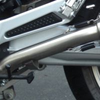 Escape compatível com Yamaha Fjr 1300 2001-2005, Trioval, Par de silenciosos de escape homologadas, com db killer removível e tubos de ligação específicos 