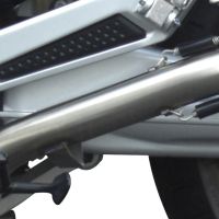 Escape compatível com Yamaha Fjr 1300 2006-2016, Trioval, Par de silenciosos de escape homologadas, com db killer removível e tubos de ligação específicos 