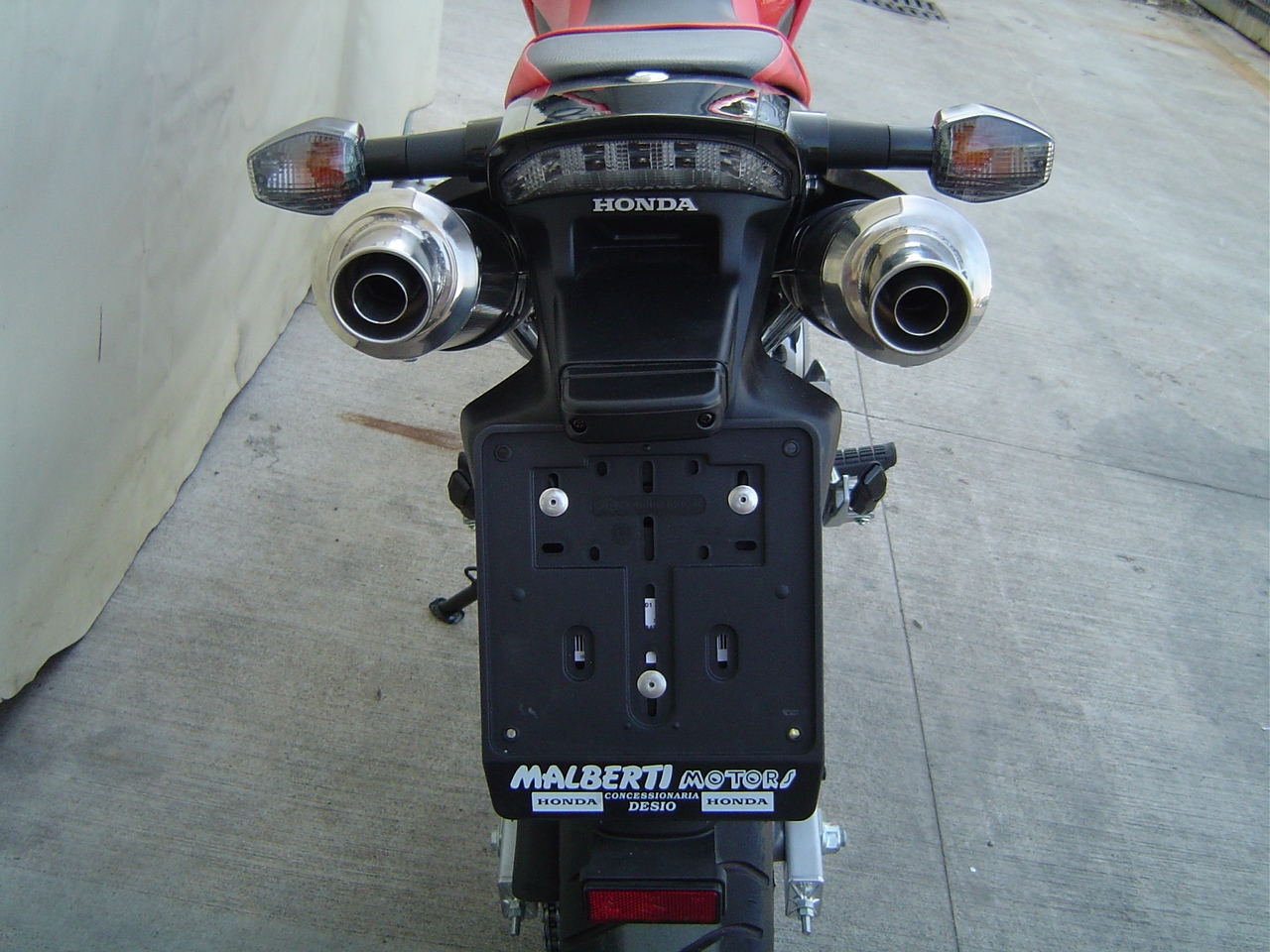 Escape compatível com Honda Fmx 650 2005-2008, Inox Tondo, Par de terminais de exaustão aprovados, com db killer removível, catalisadores e tubo de conexão específico 