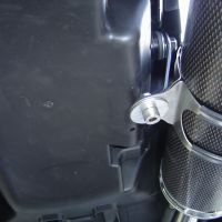 Escape compatível com Honda Fmx 650 2005-2008, Inox Tondo, Par de terminais de exaustão aprovados, com db killer removível, catalisadores e tubo de conexão específico 