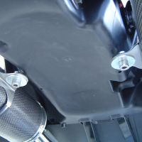 Escape compatível com Honda Fmx 650 2005-2008, Inox Tondo, Par de terminais de exaustão aprovados, com db killer removível, catalisadores e tubo de conexão específico 