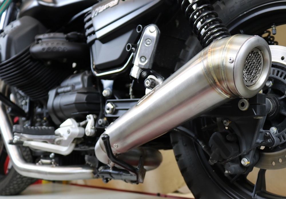 GPR escape compatível com  Moto Guzzi V7 III Special-Stone-Carbon 2017-2018, Powercone Evo, Escape Racing, linha completa, fornecido com coletor específico, artigo sem homologação 