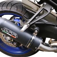 GPR escape compatível com  Yamaha Fz 8  2010-2016, Furore Nero, Escape legal, homologado, silenciador com db killer removível e tubo de ligação específico 