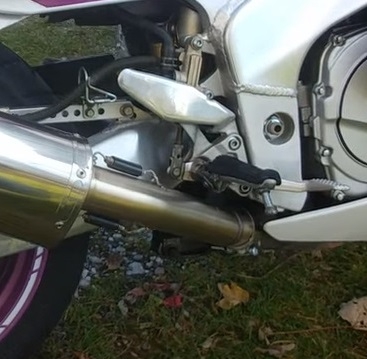 GPR escape compatível com  Yamaha Fzr 1000 Ex-Up 1989-1990, Trioval, Escape legal, homologado, silenciador com db killer removível e tubo de ligação específico 