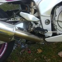 GPR escape compatível com  Yamaha Fzr 1000 Ex-Up 1989-1990, Trioval, Escape legal, homologado, silenciador com db killer removível e tubo de ligação específico 