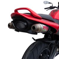 GPR escape compatível com  Suzuki Gsr 600 2006-2011, Deeptone Inox, Par de silenciosos de escape homologadas, com db killer removível e tubos de ligação específicos 