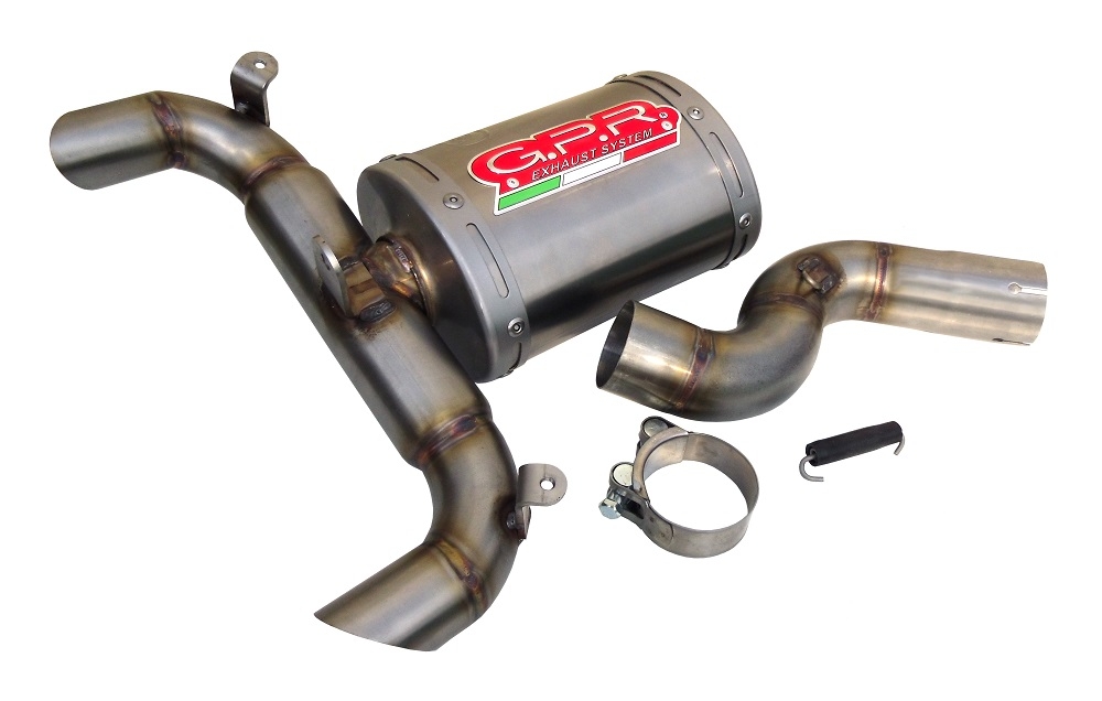 Escape compatível com Suzuki Gsr 600 2006-2011, Titanium Oval , Escape legal, homologado, silenciador com db killer removível e tubo de ligação específico 