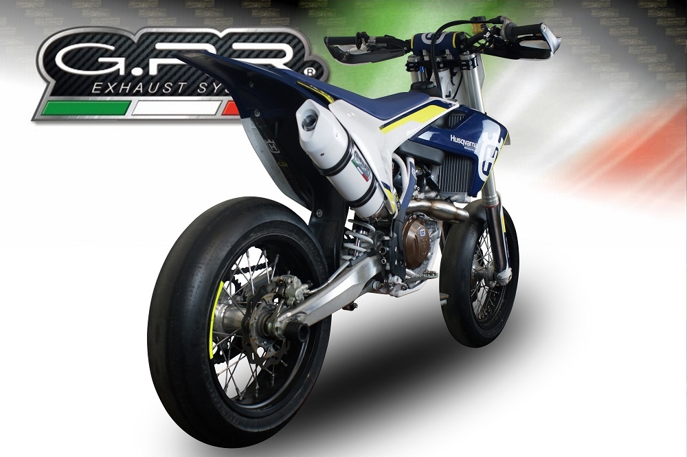 Escape compatível com Husqvarna FS 450 2016-2017, Albus Ceramic, Escape racing linha completa, silencioso mais coletor com dbkiller, não homologado 