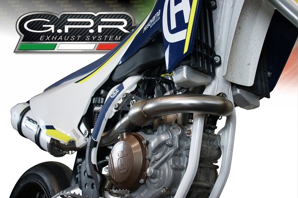 Escape compatível com Husqvarna FS 450 2016-2017, Albus Ceramic, Escape racing linha completa, silencioso mais coletor com dbkiller, não homologado 