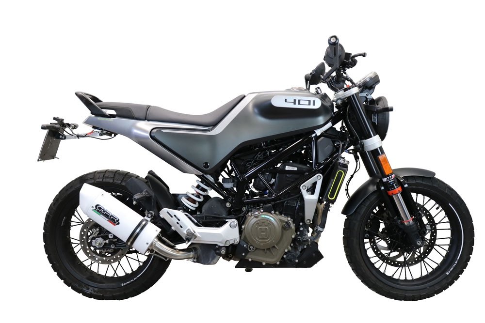 Escape compatível com Husqvarna Vitpilen 401 2021-2023, Albus Evo4, Escape legal, homologado, silenciador com db killer removível e tubo de ligação específico 