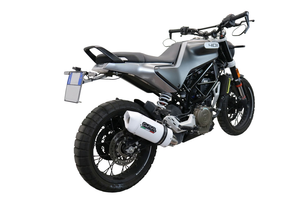 Escape compatível com Husqvarna Vitpilen 401 2021-2023, Albus Evo4, Escape legal, homologado, silenciador com db killer removível e tubo de ligação específico 