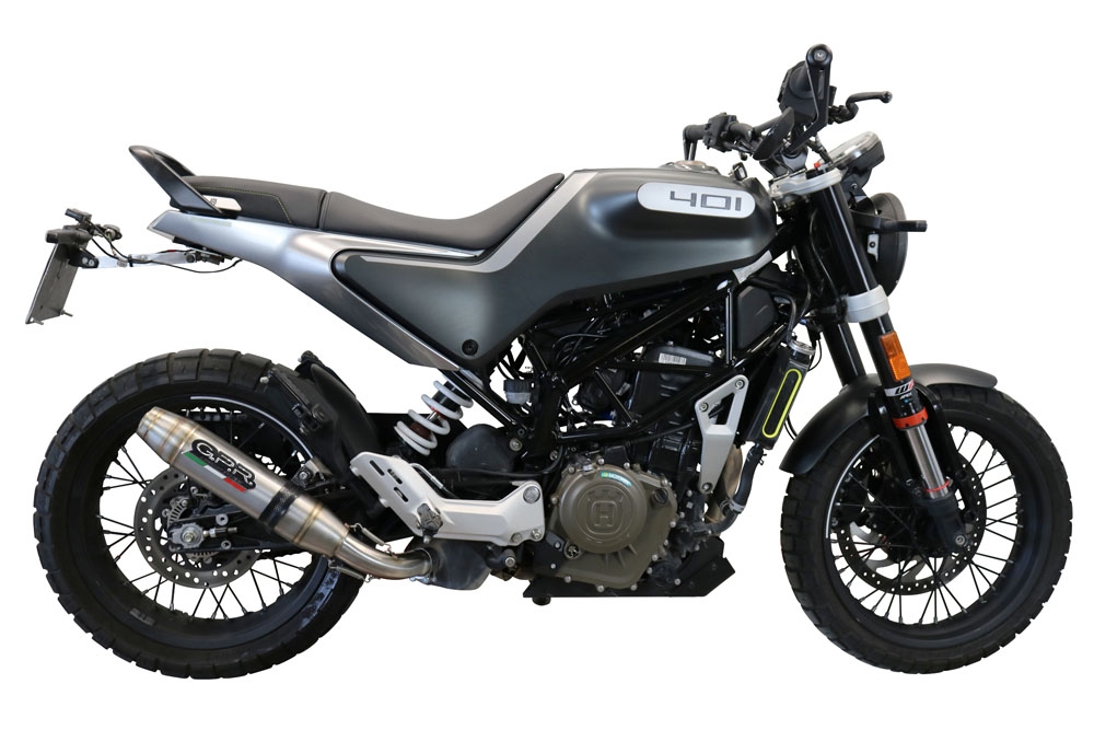 Escape compatível com Husqvarna Vitpilen 401 2020-2020, Deeptone Inox, Escape legal, homologado, silenciador com db killer removível e tubo de ligação específico 