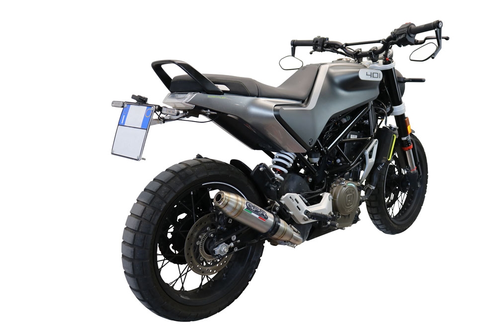 Escape compatível com Husqvarna Vitpilen 401 2020-2020, Deeptone Inox, Escape legal, homologado, silenciador com db killer removível e tubo de ligação específico 