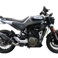 Escape compatível com Husqvarna Vitpilen 401 2021-2023, Furore Evo4 Nero, Escape legal, homologado, silenciador com db killer removível e tubo de ligação específico 