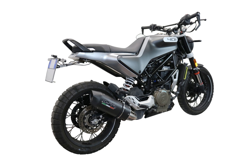 Escape compatível com Husqvarna Vitpilen 401 2021-2023, Furore Evo4 Nero, Escape legal, homologado, silenciador com db killer removível e tubo de ligação específico 