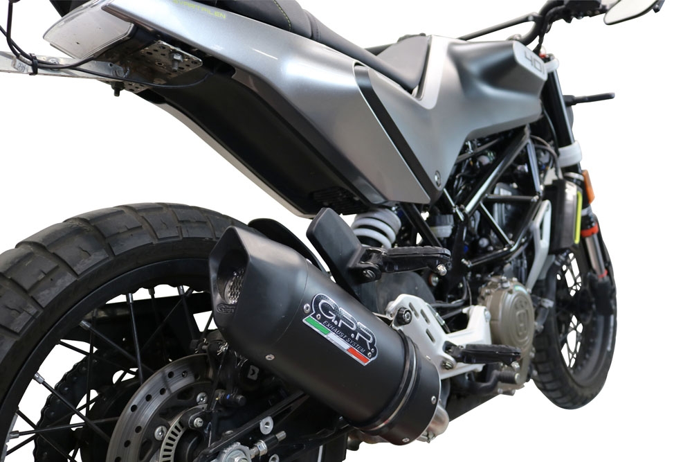 Escape compatível com Husqvarna Vitpilen 401 2021-2023, Furore Evo4 Nero, Escape legal, homologado, silenciador com db killer removível e tubo de ligação específico 