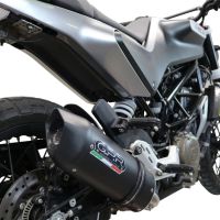 Escape compatível com Husqvarna Vitpilen 401 2021-2023, Furore Evo4 Nero, Escape legal, homologado, silenciador com db killer removível e tubo de ligação específico 