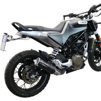 Escape compatível com Husqvarna Vitpilen 401 2020-2020, M3 Black Titanium, Escape legal, homologado, silenciador com db killer removível e tubo de ligação específico 