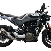 Escape compatível com Husqvarna Svartpilen 401 2020-2020, Powercone Evo, Escape legal, homologado, silenciador com db killer removível e tubo de ligação específico 