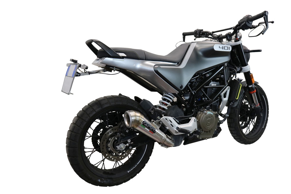 Escape compatível com Husqvarna Svartpilen 401 2020-2020, Powercone Evo, Escape legal, homologado, silenciador com db killer removível e tubo de ligação específico 