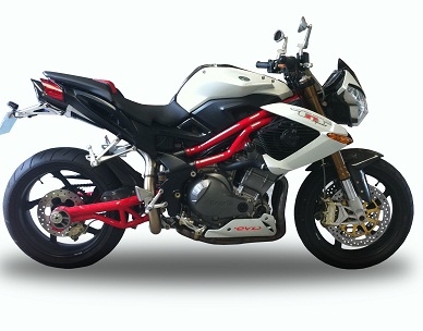 Escape compatível com Benelli Tre K 1130 2006-2016, Tiburon Titanium, Escape legal, homologado, silenciador com db killer removível e tubo de ligação específico 