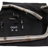 Escape compatível com Zontes Gk 125 2022-2024, M3 Inox , Sistema homologado com catalisador linha completa, silencioso mais coletor 