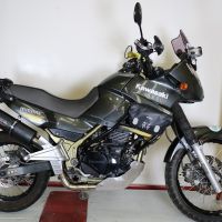 GPR escape compatível com  Kawasaki Kle 500 1991-2007, Decatalizzatore, Sistema racing Sistema de tubo para eliminar o catalisador 