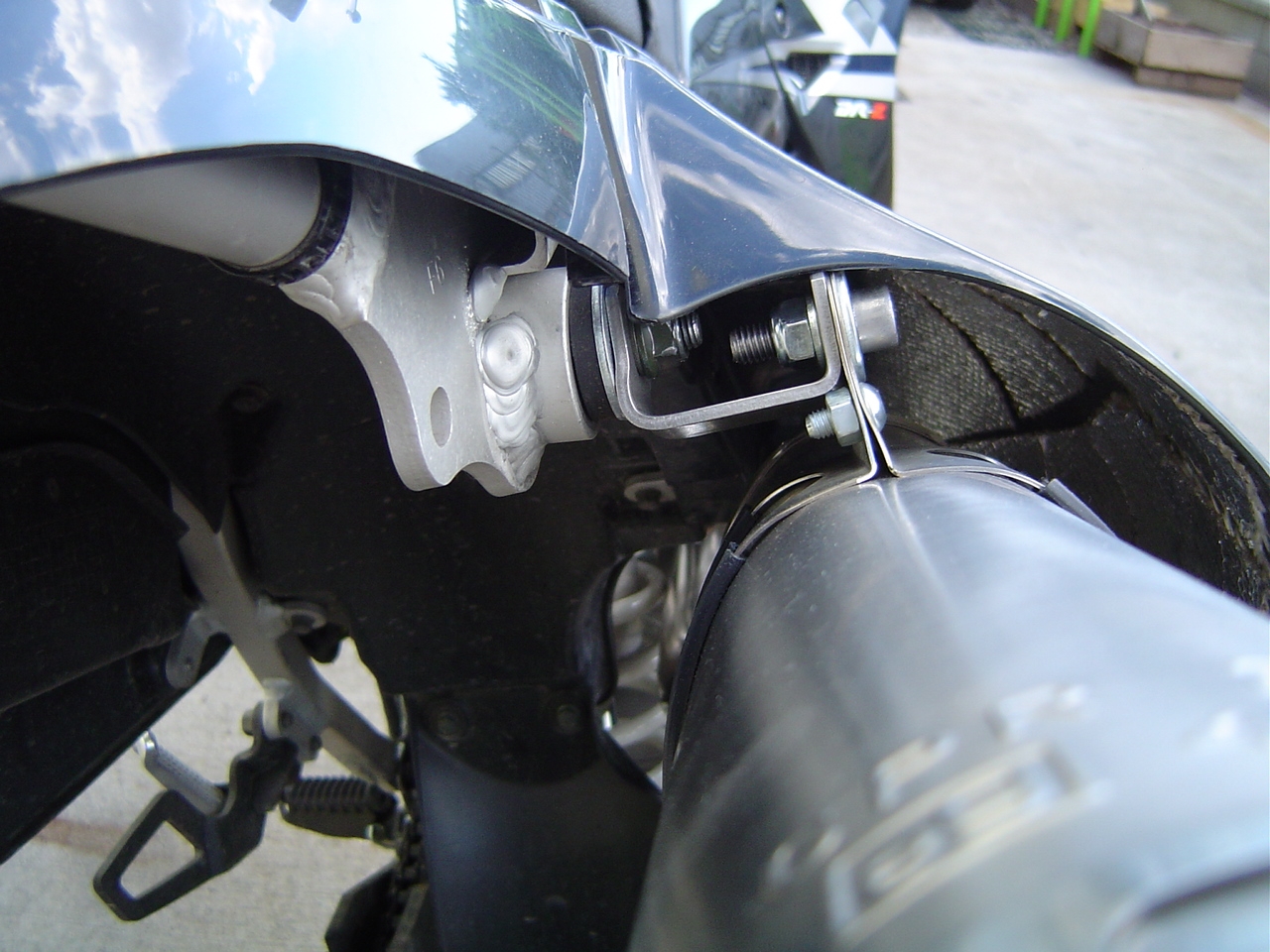 Escape compatível com Kawasaki KLX 400 R 2003-2004, Satinox , Sistema homologado,legal, linha completa, incluindo db killer removível mais coletor 