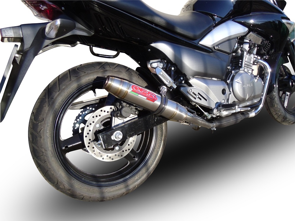 Escape compatível com Suzuki Gw 250 F Inazuma 2012-2017, Deeptone Inox, Escapamento racing, duplo silencioso, com tubos de conexão, artigo sem homologação 