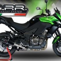 Escape compatível com Kawasaki Versys 1000 I.E. 2017-2018, Furore Evo4 Nero, Escape legal, homologado, silenciador com db killer removível e tubo de ligação específico 
