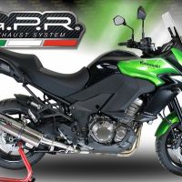 GPR escape compatível com  Kawasaki Versys 1000 I.E. 2011-2013, Trioval, Escape legal, homologado, silenciador com db killer removível e tubo de ligação específico 
