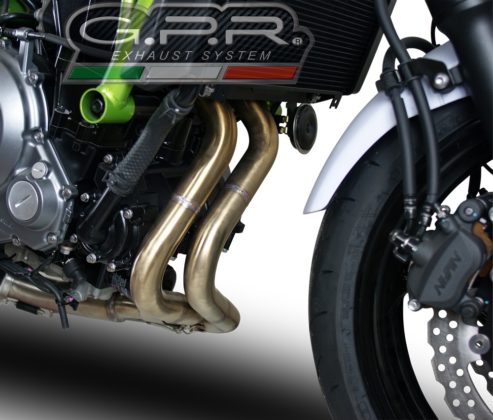 Escape compatível com Kawasaki Versys 650 2021-2022, Albus Evo4, Sistema homologado com catalisador linha completa, silencioso mais coletor 
