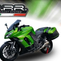 Escape compatível com Kawasaki Z 1000 2010-2013, Powercone Evo, Par de silenciosos de escape homologadas, com db killer removível e tubos de ligação específicos 