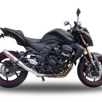 Escape compatível com Kawasaki Z 750 - R 2007-2014, Deeptone Inox, Escape legal, homologado, silenciador com db killer removível e tubo de ligação específico 