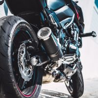 Escape compatível com Kawasaki Z 900 E 2020-2024, M3 Black Titanium, Escape legal, homologado, silenciador com db killer removível e tubo de ligação específico 