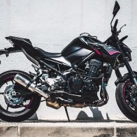 Escape compatível com Kawasaki Z 900 E 2020-2024, M3 Inox , Escape legal, homologado, silenciador com db killer removível e tubo de ligação específico 