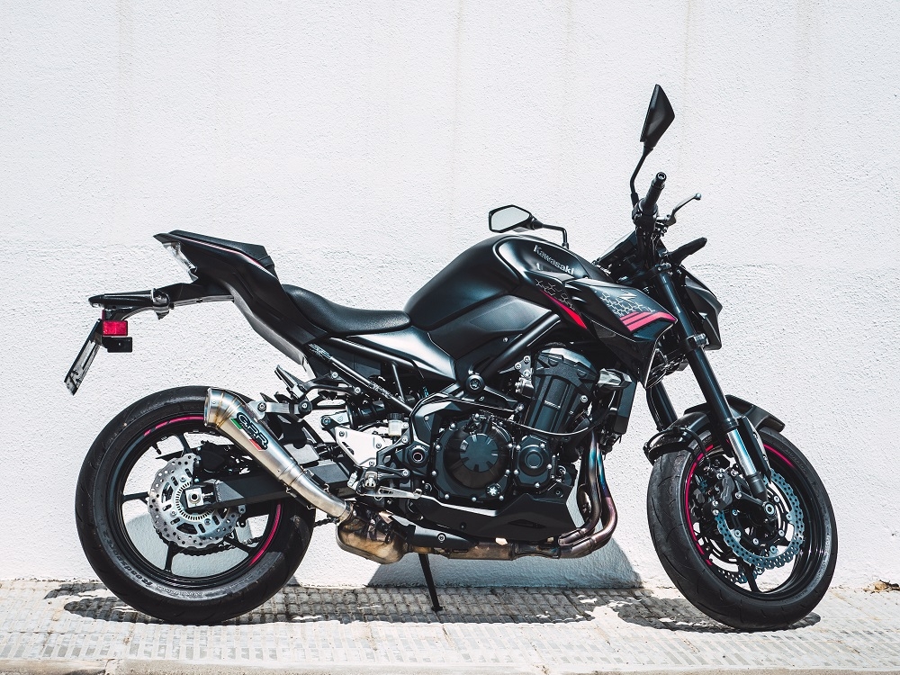 Escape compatível com Kawasaki Z 900 E 2020-2024, Powercone Evo, Escape legal, homologado, silenciador com db killer removível e tubo de ligação específico 