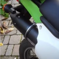 Escape compatível com Kawasaki Klx 650 R 1996-2002, Furore Nero, Escape legal, homologado, silenciador com db killer removível e tubo de ligação específico 