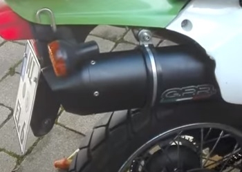 Escape compatível com Kawasaki Klx 650 R 1996-2002, Furore Nero, Escape legal, homologado, silenciador com db killer removível e tubo de ligação específico 