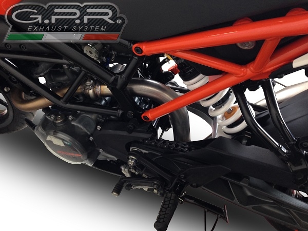 Escape compatível com Ktm Rc 125 2021-2024, Decatalizzatore, Sistema racing Sistema de tubo para eliminar o catalisador 
