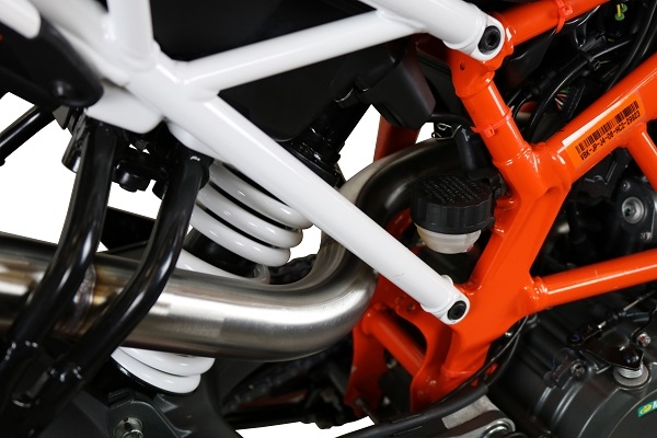Escape compatível com Ktm Duke 390 2017-2020, Deeptone Inox, Escape legal, aprovado, com db killer removível, tubo de conexão e conversor catalítico 
