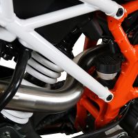 Escape compatível com Ktm Duke 390 2017-2020, Deeptone Inox, Escape legal, aprovado, com db killer removível, tubo de conexão e conversor catalítico 