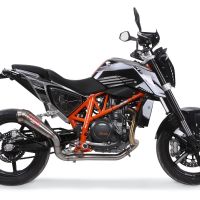Escape compatível com Ktm Duke 690 2017-2020, Powercone Evo, Escape legal, homologado, silenciador com db killer removível e tubo de ligação específico 