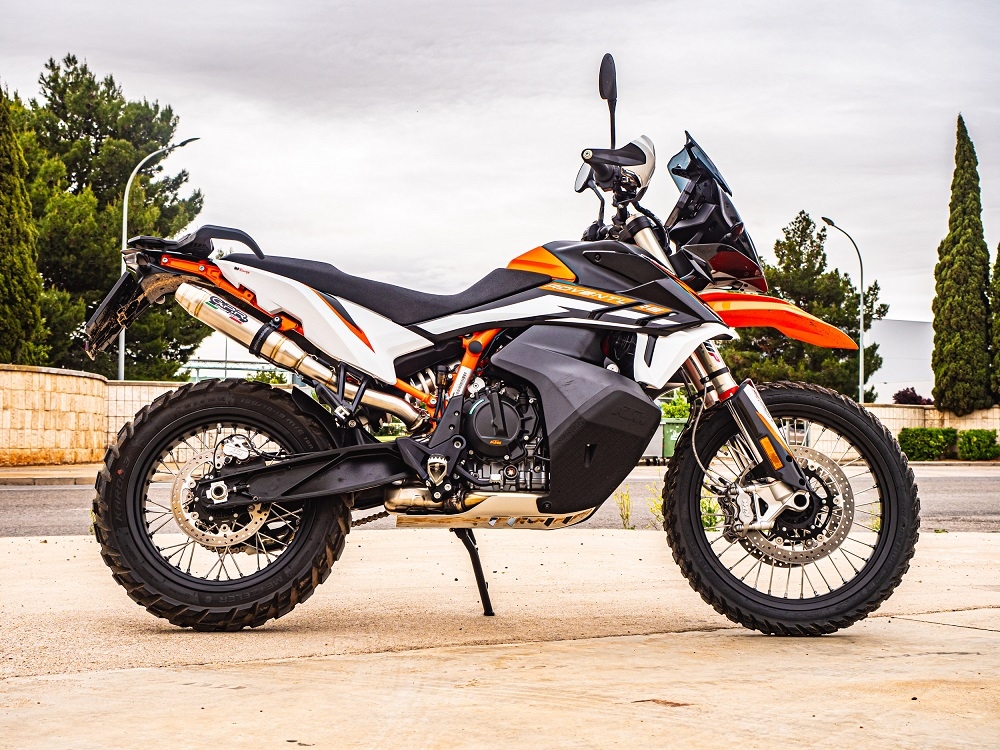 Escape compatível com Husqvarna Norden 901 2022-2024, Deeptone Inox, Escape legal, homologado, silenciador com db killer removível e tubo de ligação específico 