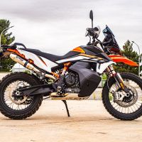 Escape compatível com Husqvarna Norden 901 2022-2024, Deeptone Inox, Escape legal, homologado, silenciador com db killer removível e tubo de ligação específico 