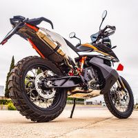 Escape compatível com Husqvarna Norden 901 2022-2024, Deeptone Inox, Escape legal, homologado, silenciador com db killer removível e tubo de ligação específico 